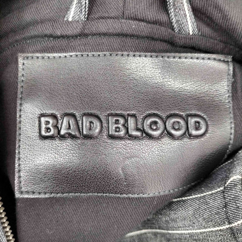 BAD BLOOD ストライプ ジップパーカー メンズ import:S