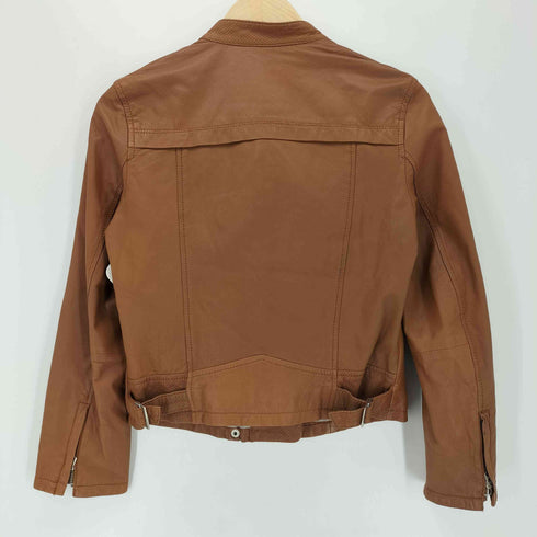 ルスーク Le souk Genuine Leather ラムレザージャケット レディース 38