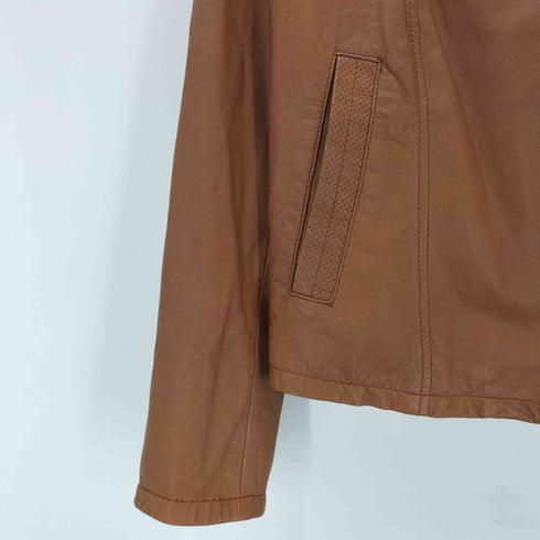 ルスーク Le souk Genuine Leather ラムレザージャケット レディース 38