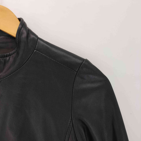 ジュエルチェンジズ Jewel Changes Genuine Leather ラムレザージップアップジャケット レディース 36