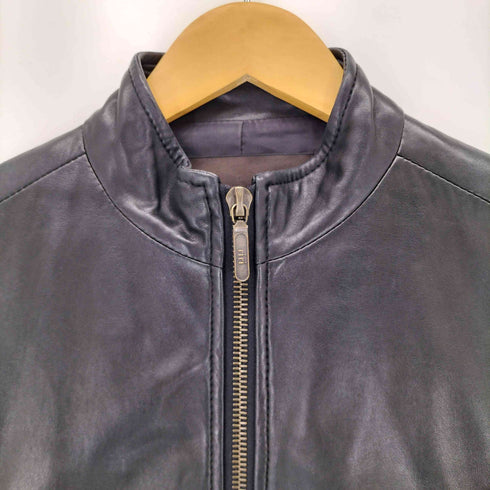 ジュエルチェンジズ Jewel Changes Genuine Leather ラムレザージップアップジャケット レディース 36