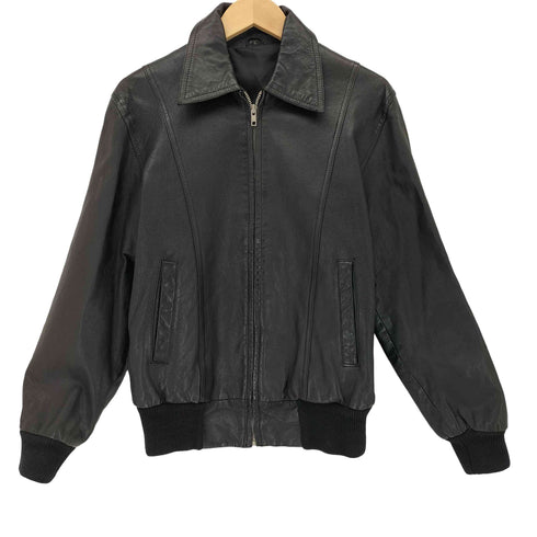 Genuine Leather レザージップアップジャケット メンズ L