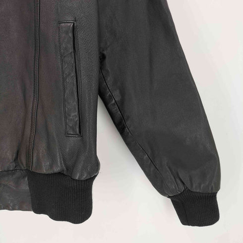Genuine Leather レザージップアップジャケット メンズ L