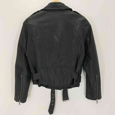ジャーナルスタンダードレサージュ JOURNAL STANDARD Lessage GOAT LEATHER 山羊革 ダブルライダースジャケット レディース