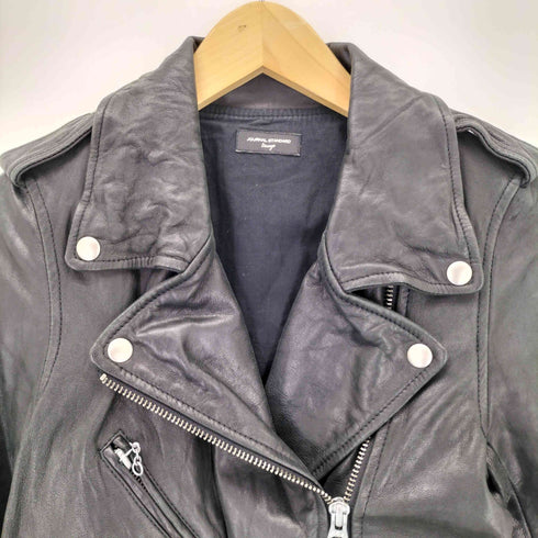 ジャーナルスタンダードレサージュ JOURNAL STANDARD Lessage GOAT LEATHER 山羊革 ダブルライダースジャケット レディース