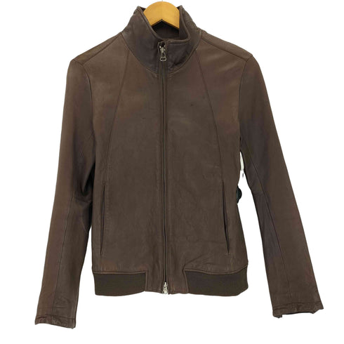 ステュディオス STUDIOUS Genuine Leather ラムレザー ダブルジップ ジャケット メンズ S