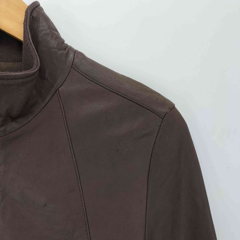 ステュディオス STUDIOUS Genuine Leather ラムレザー ダブルジップ ジャケット メンズ S
