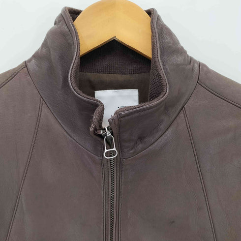 ステュディオス STUDIOUS Genuine Leather ラムレザー ダブルジップ ジャケット メンズ S