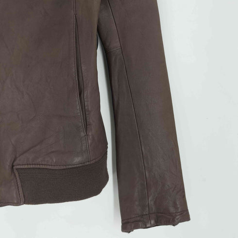 ステュディオス STUDIOUS Genuine Leather ラムレザー ダブルジップ ジャケット メンズ S
