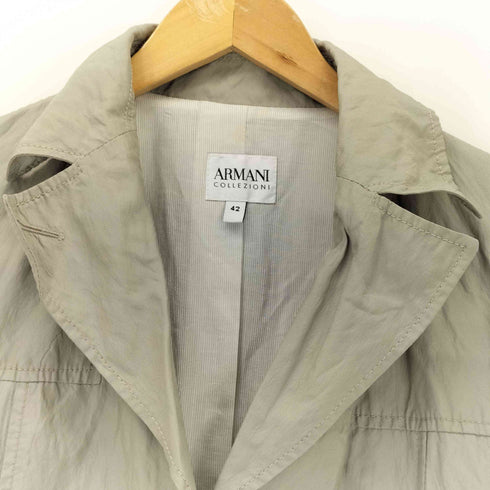 アルマーニコレツィオーニ ARMANI COLLEZIONI ベルト付きトレンチコート レディース 42