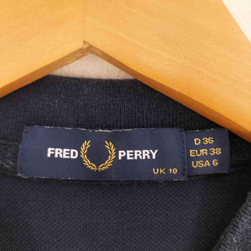 フレッドペリー FRED PERRY ワンポイント刺繍 半袖ポロシャツ レディース UK:10