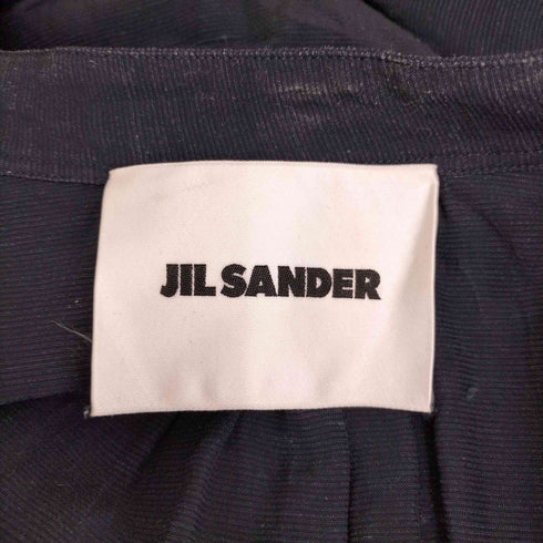 ジルサンダー JIL SANDER コットン ギャザースリーブ Vネックドレスワンピース レディース 34