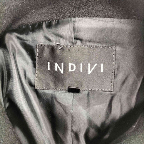 インディヴィ INDIVI カシミヤ混 スタンドカラーコート レディース JPN:36