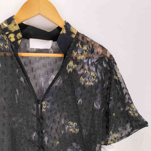 マメクロゴウチ Mame Kurogouchi Flower Print Shirt フラワープリントブラウス レディース 1