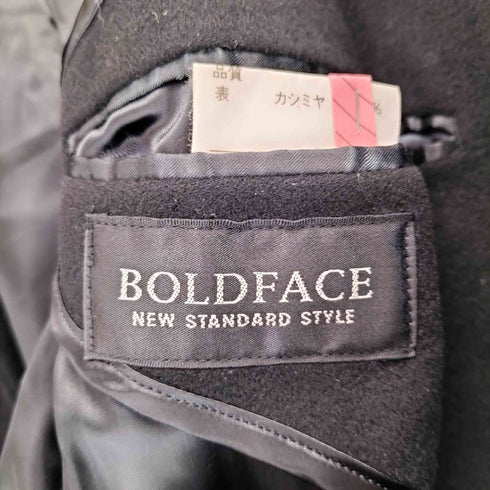 boldface カシミヤ100 チェスターコート メンズ 94-A4