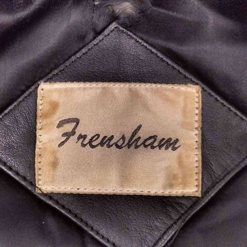 frensham レザー ダブル テーラードコート メンズ import:M