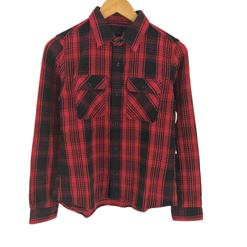 アヴィレックス AVIREX FORT RILEY NEL CHECK SHIRT フォート ライリー ネル チェック シャツ レディース JPN:S