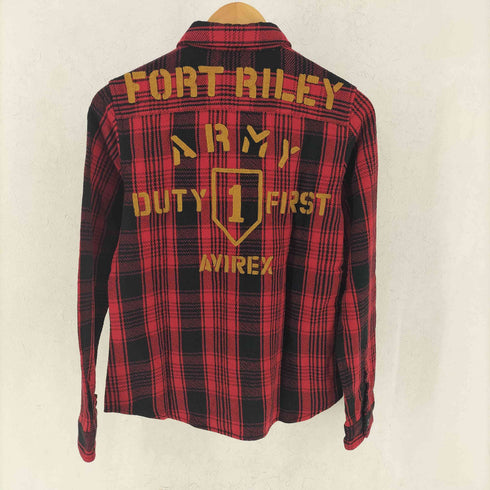 アヴィレックス AVIREX FORT RILEY NEL CHECK SHIRT フォート ライリー ネル チェック シャツ レディース JPN:S