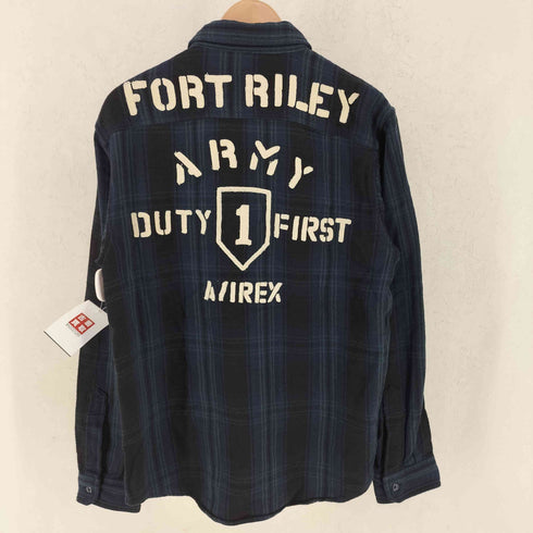 アヴィレックス AVIREX US ARMY FLANNEL WORK SHIRT ユーエス アーミー フランネル ワーク シャツ メンズ JPN:M