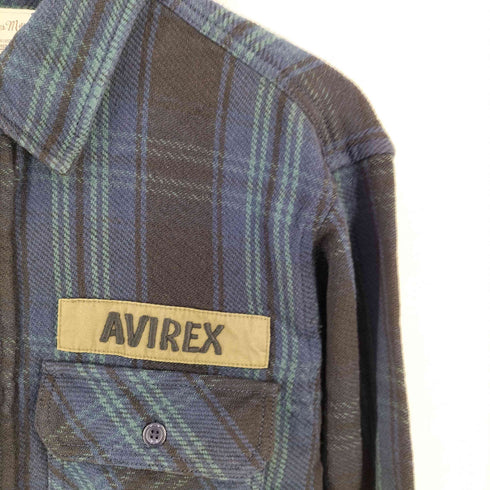 アヴィレックス AVIREX US ARMY FLANNEL WORK SHIRT ユーエス アーミー フランネル ワーク シャツ メンズ JPN:M
