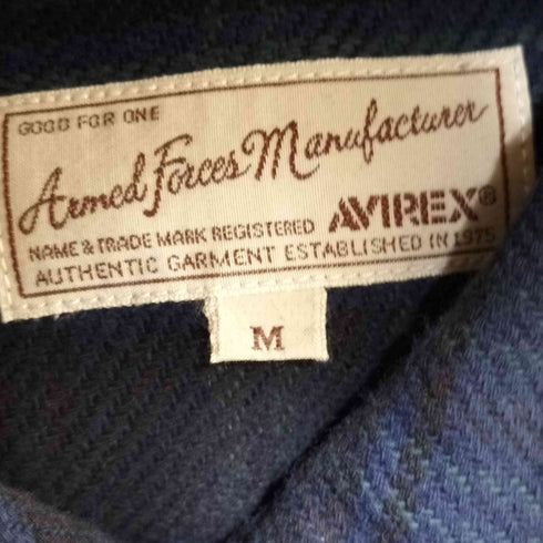 アヴィレックス AVIREX US ARMY FLANNEL WORK SHIRT ユーエス アーミー フランネル ワーク シャツ メンズ JPN:M