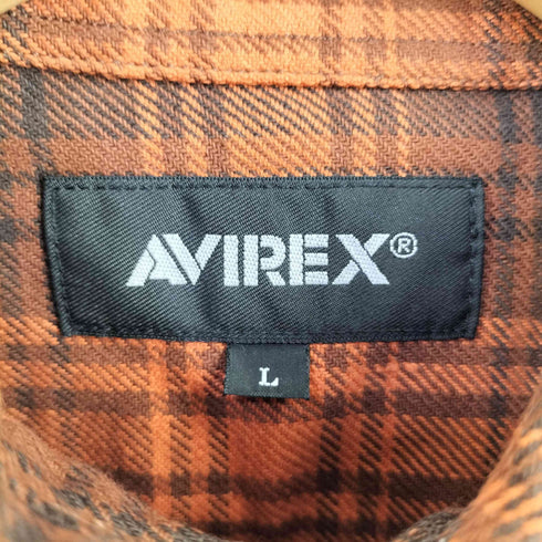 アヴィレックス AVIREX L/S CHECK SHIRT USMC ロングスリーブ チェック シャツ ユーエスエムシー メンズ JPN:L