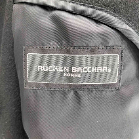 Rucken Bacchar Homme CASHMERE カシミヤ100% 比翼ステンカラーコート メンズ 185