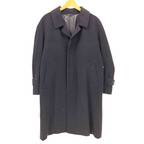 カシミヤ CASHMERE カシミヤ100% 比翼ステンカラーコート メンズ JPN:S