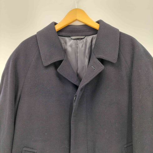 カシミヤ CASHMERE カシミヤ100% 比翼ステンカラーコート メンズ JPN:S