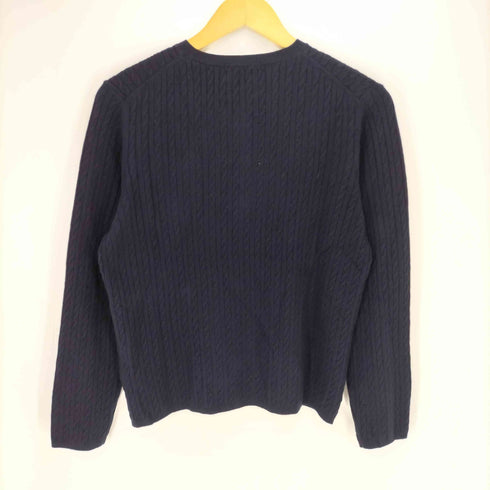 ユニクロ UNIQLO 26AW ミニケーブルクルーネックカーディガン レディース JPN:XL