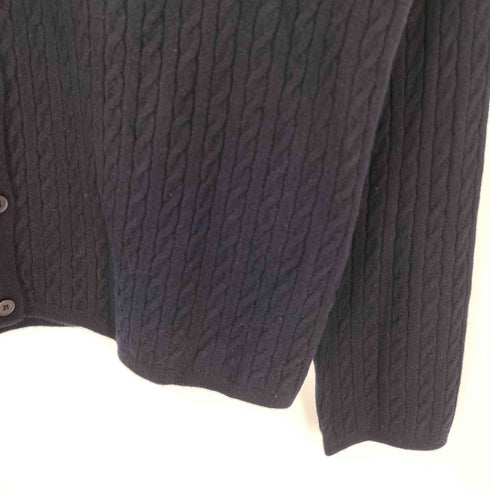 ユニクロ UNIQLO 26AW ミニケーブルクルーネックカーディガン レディース JPN:XL