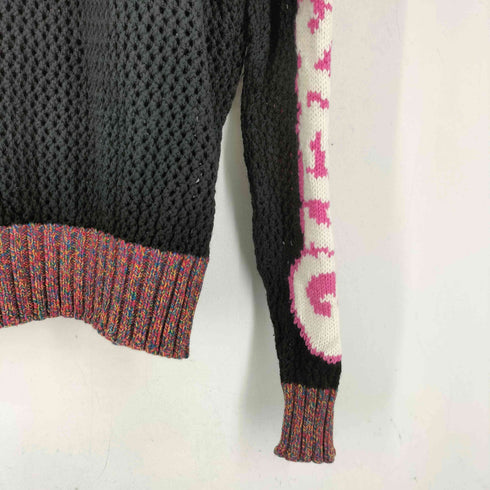 ヒステリックグラマー HYSTERIC GLAMOUR ロゴ デザインプルオーバーニット メンズ JPN:S