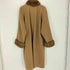 ムーンバット MOONBAT TISSCRIO cashmere ファーカラー カシミヤ100% ロングコート レディース
