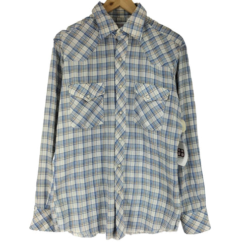ラングラー Wrangler USA製 ウエスタンシャツ メンズ M