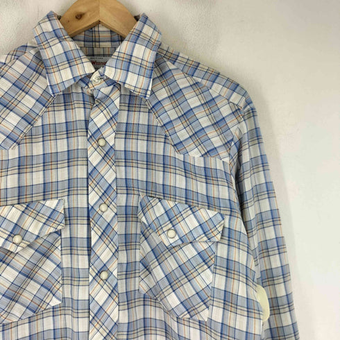 ラングラー Wrangler USA製 ウエスタンシャツ メンズ M