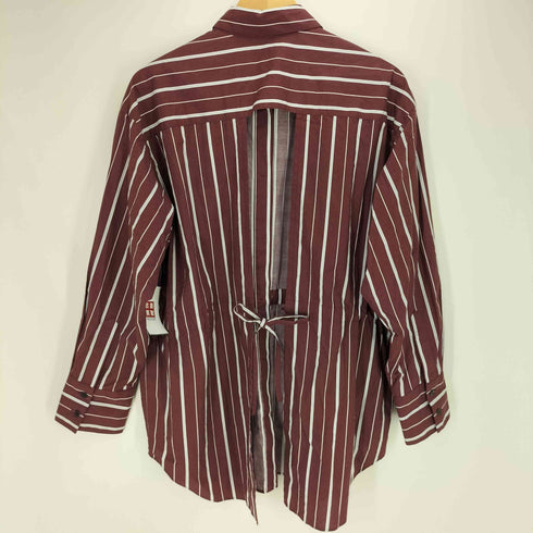 ロクビューティーアンドユースユナイテッドアローズ 6 BEAUTY & YOUTH UNITED ARROWS cotton stripe back open shirt バッグオープンストライプシャツ レディース FREE