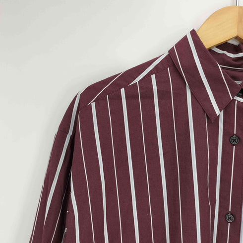 ロクビューティーアンドユースユナイテッドアローズ 6 BEAUTY & YOUTH UNITED ARROWS cotton stripe back open shirt バッグオープンストライプシャツ レディース FREE