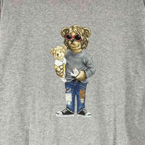 ヴェイパライズ VAPORIZE SKNY ベアグラフィックプリント クルーネック Tシャツ メンズ M