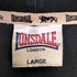ロンズデール LONSDALE ロゴ刺繍 ベロア ジップアップ フーディ ジャージ メンズ JPN:L