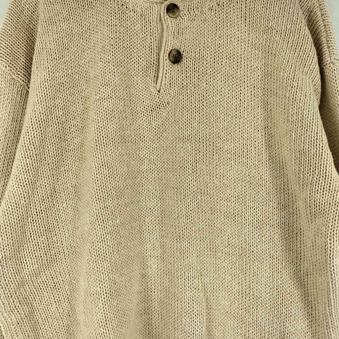 COUNTY SEAT リネン混 コットンニット メンズ import:XL