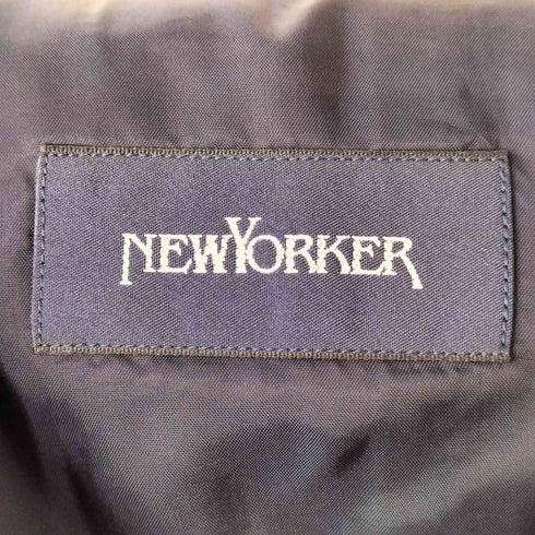 ニューヨーカー NEWYORKER ウール モヘヤ 2B ストライプ テーラード スラックス セットアップ メンズ A6