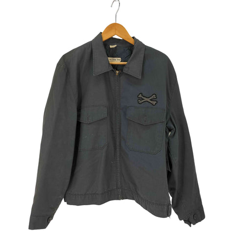 レッドキャップ RED KAP USA製 裏地キルティング TALONジップ クロスボーンワッペン ワークジャケット メンズ JPN:L