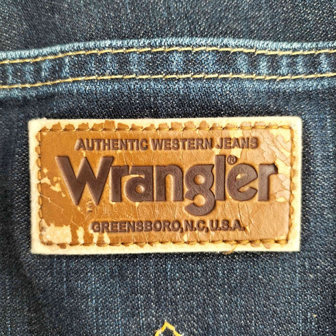 ラングラー Wrangler インディゴ ジップフライ デニムパンツ メンズ 34