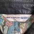コムデギャルソンシャツ COMME des GARCONS SHIRT 14AW 別注 マーベルヒーロー柄ライニング カウハイドレザー シングルライダースジャケット メンズ