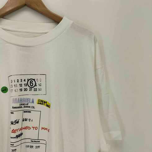 エムエムシックスメゾンマルジェラ MM6 Maison Margiela Library Stamp Tシャツ ライブラリースタンプTシャツ メンズ import:L