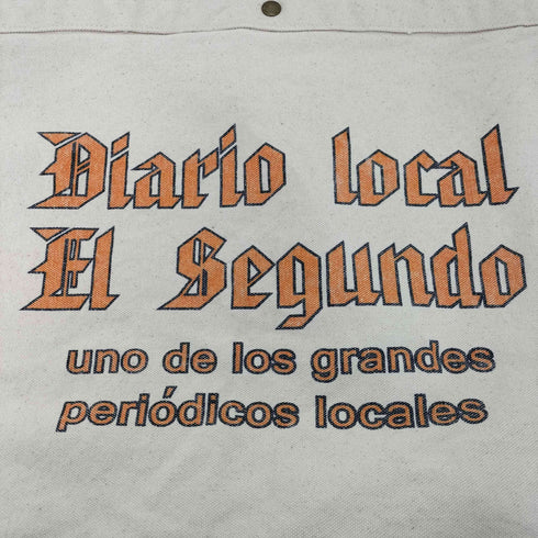 Diario local El Segundo プリント キャンバス ニュースペーパーバック Diario local El Segundo メンズ