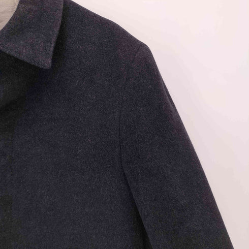 TAYLOR&LITTLEWOOD pure angola アンゴラ100% 比翼ステンカラーコート メンズ LL