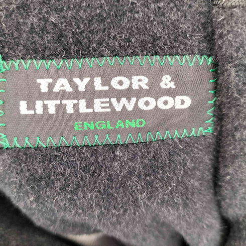 TAYLOR&LITTLEWOOD pure angola アンゴラ100% 比翼ステンカラーコート メンズ LL
