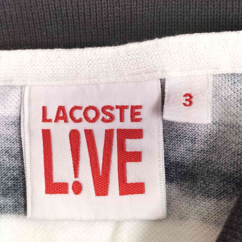 ラコステライブ Lacoste Live 水彩デザインポロシャツ メンズ JPN:3