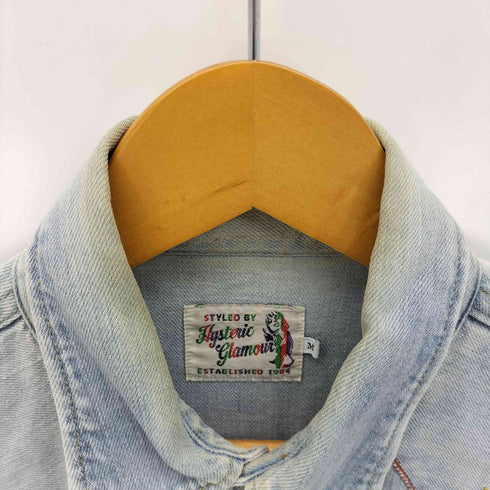 ヒステリックグラマー HYSTERIC GLAMOUR 宇宙 ユニコーン 刺繍 ウエスタン L/S デニムシャツ メンズ JPN:M
